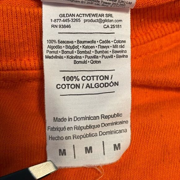 Virginia Tech Graphic Tee Shirt Orange Maroon Hokie Nation College Football - Picture 5 of 6